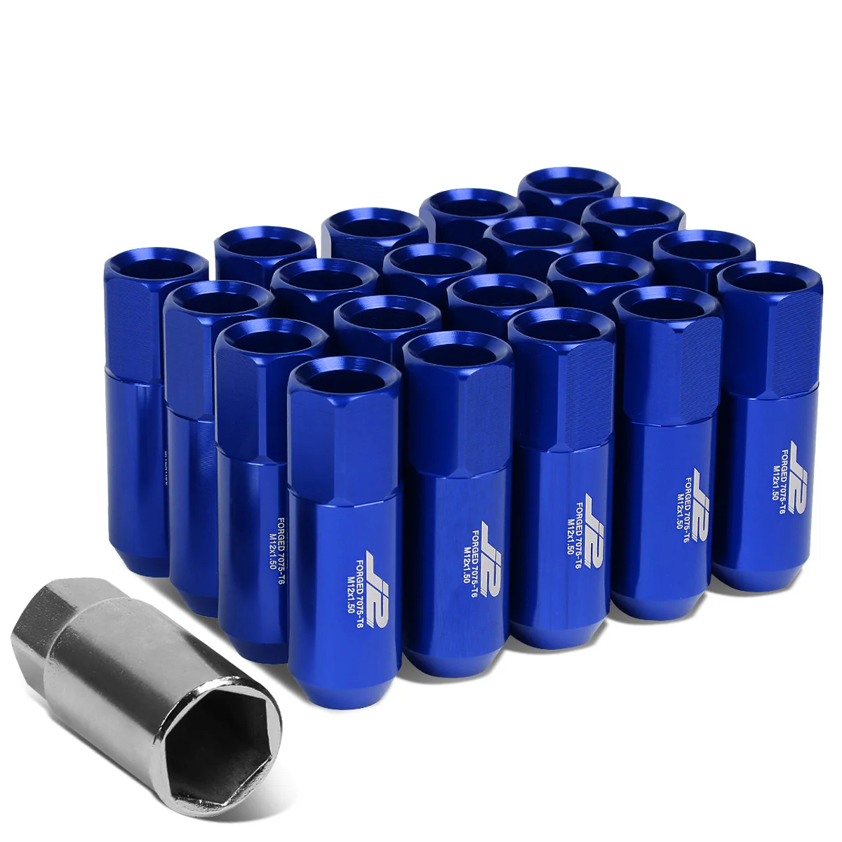 J2 Engineering Lug Nuts (12 x 1.5) 20 Piece Set With Spiky or Open-End Cup - Black / Blue / Gold / Red / Silver - Image 32