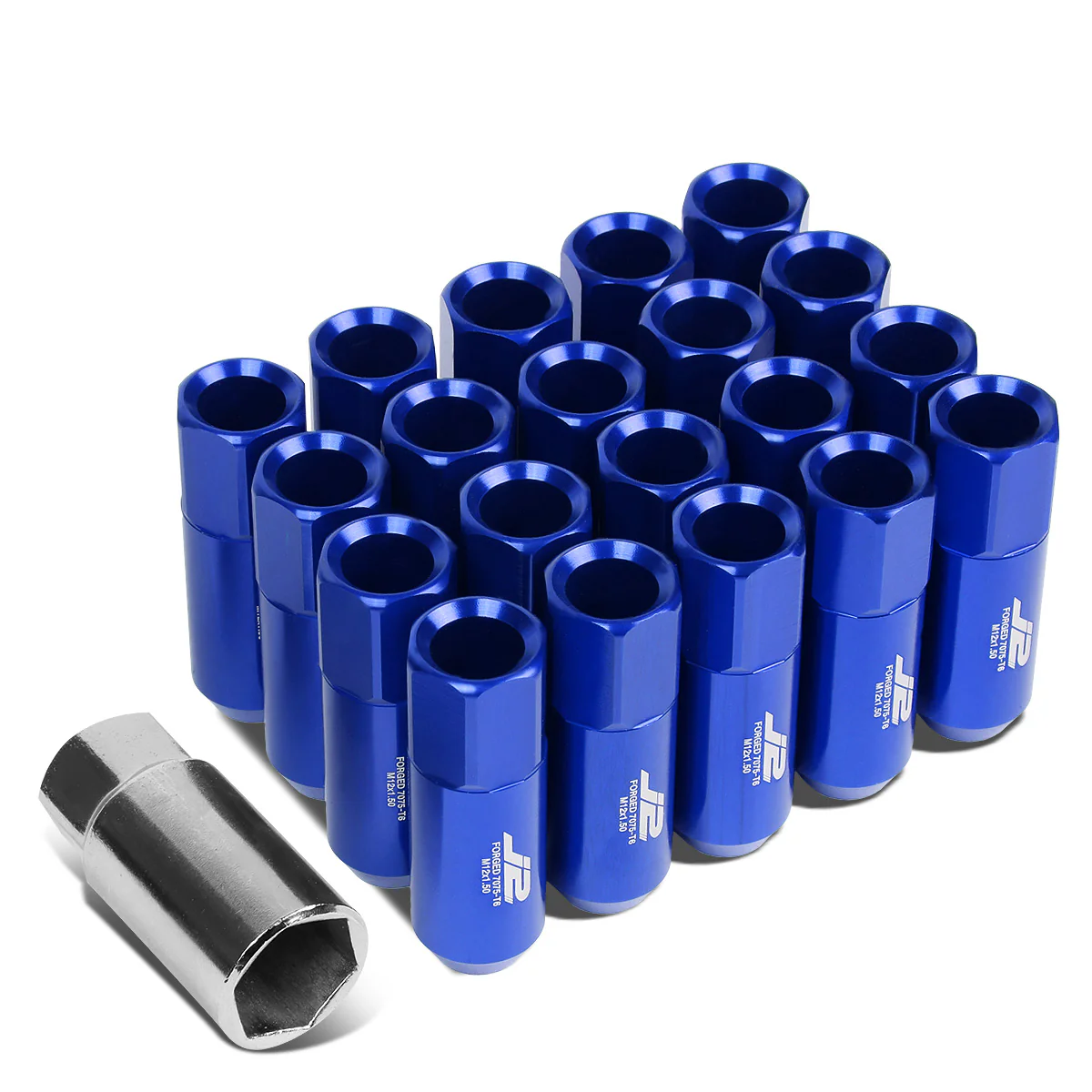 J2 Engineering Lug Nuts (12 x 1.5) 20 Piece Set With Spiky or Open-End Cup - Black / Blue / Gold / Red / Silver - Image 33