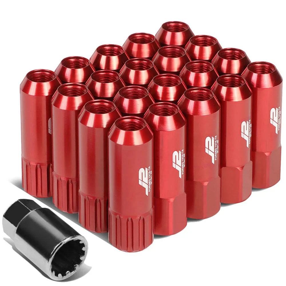 J2 Engineering Lug Nuts (M12 x 1.25) 16 Piece Set With Open End and Lock Nuts- Black / Blue / Red - Image 11