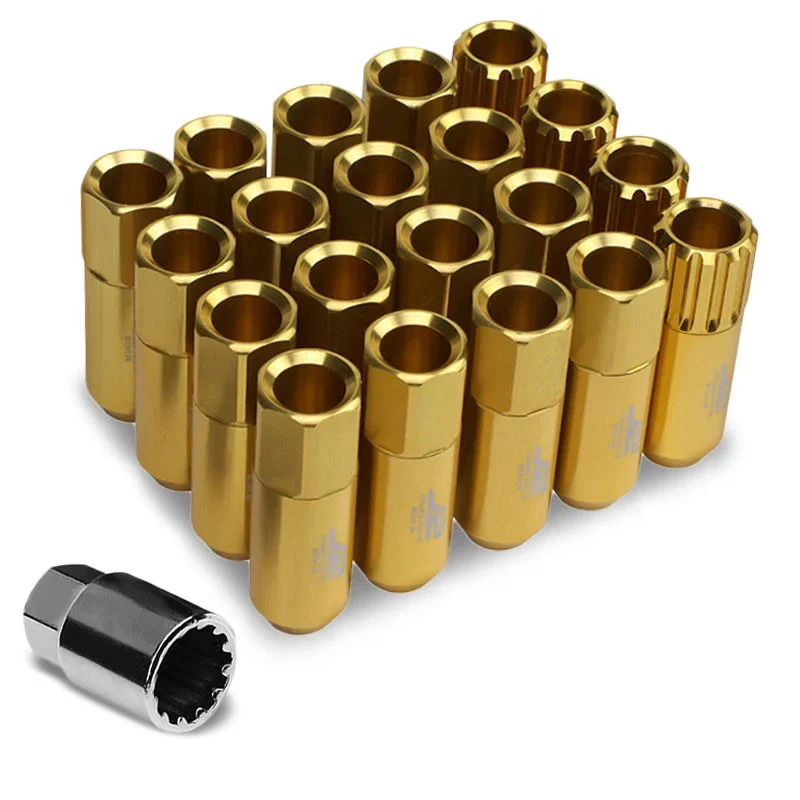 J2 Engineering Lug Nuts (M12 x 1.50) 20 Piece Locking Set - Black / Blue / Gold / Red / Silver - Image 11