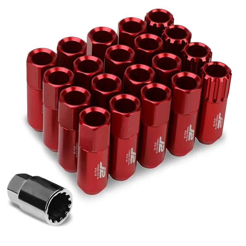 J2 Engineering Lug Nuts (M12 x 1.50) 20 Piece Locking Set - Black / Blue / Gold / Red / Silver - Image 16