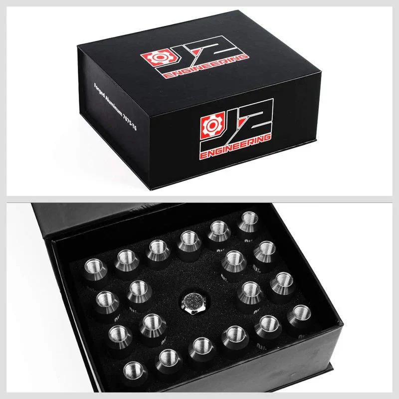 J2 Engineering Lug Nuts (M12 x 1.50) 20 Piece Locking Set - Black / Blue / Gold / Red / Silver - Image 22