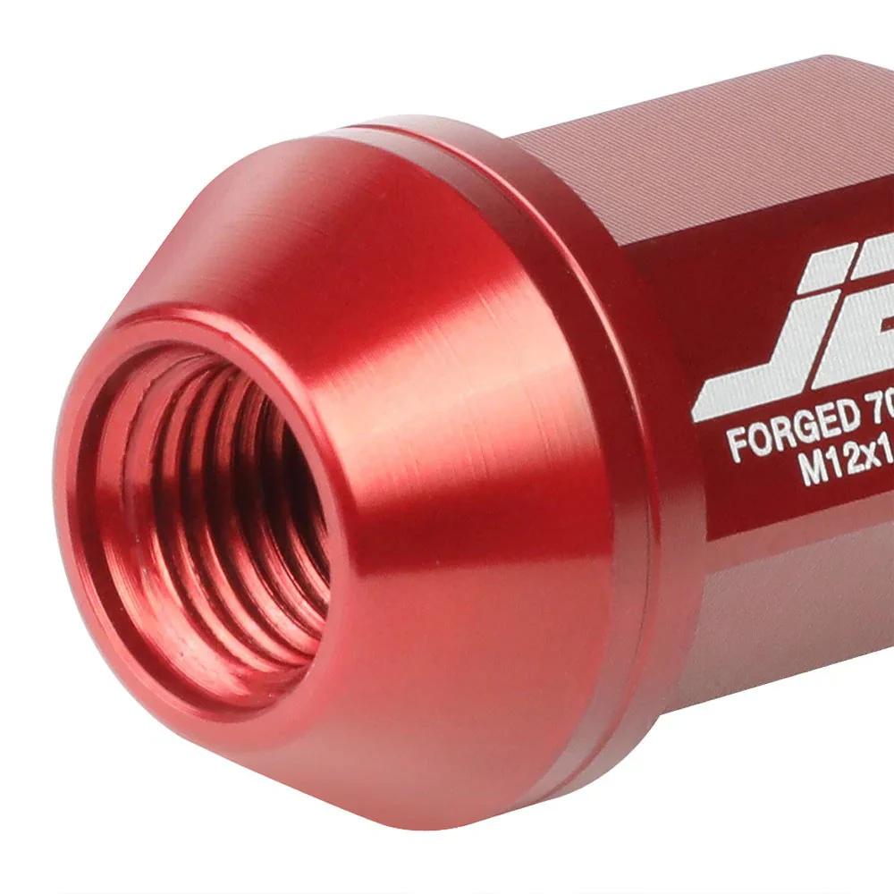 J2 Engineering Lug Nuts (M12 x 1.25) 20 Piece Set With Closed End - Black / Blue Red - Image 13