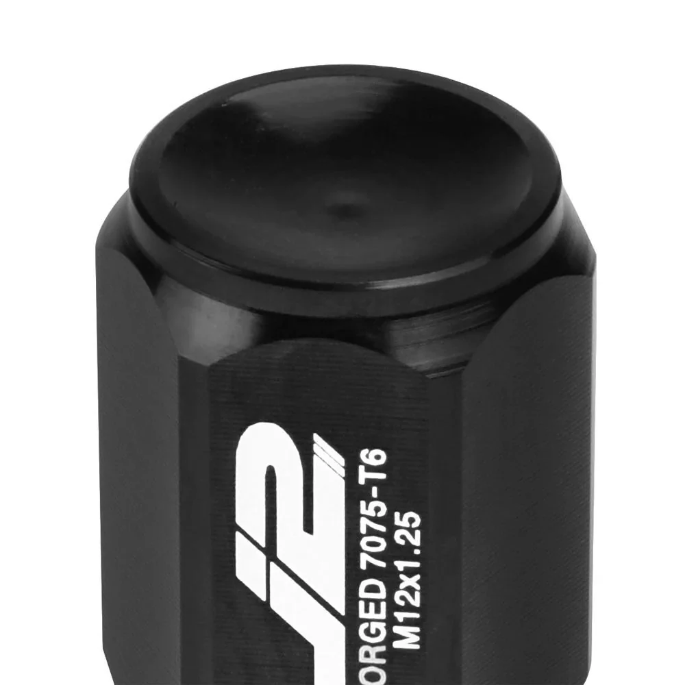 J2 Engineering Lug Nuts (M12 x 1.25) 20 Piece Set With Closed End - Black / Blue Red - Image 50