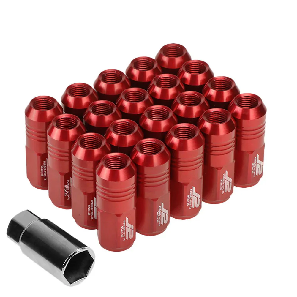 J2 Engineering Lug Nuts (M12 x 1.25) 20 Piece Set With Closed End - Black / Blue Red - Image 56