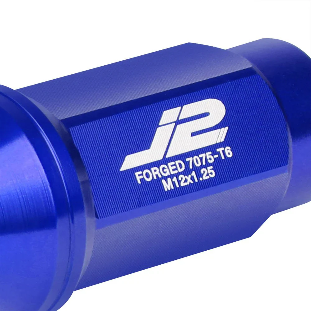J2 Engineering Lug Nuts (M12 x 1.25) 20 Piece Set With Closed End - Black / Blue Red - Image 69