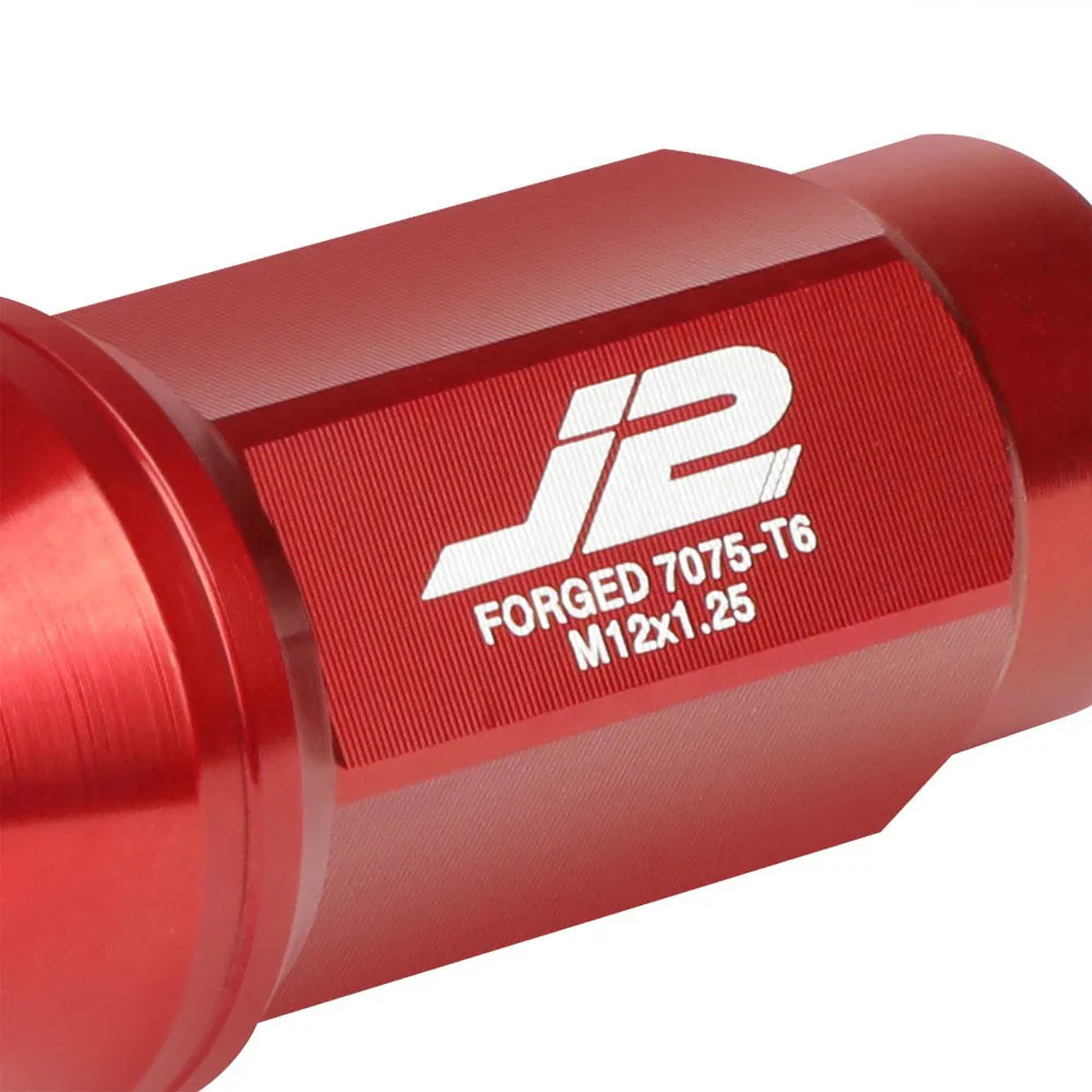 J2 Engineering Lug Nuts (M12 x 1.25) 20 Piece Set With Closed End - Black / Blue Red - Image 74