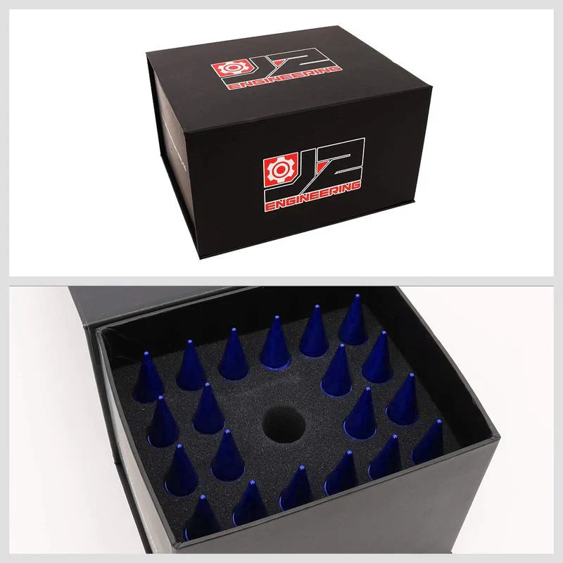 J2 Engineering Spiked Lug Nuts (M12 x 1.50) 20 Piece Open End and Spiked Cap Set - Black / Blue / Gold / Red / Silver - Image 107