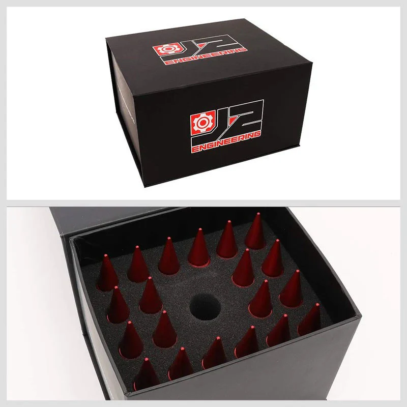J2 Engineering Spiked Lug Nuts (M12 x 1.50) 20 Piece Open End and Spiked Cap Set - Black / Blue / Gold / Red / Silver - Image 117