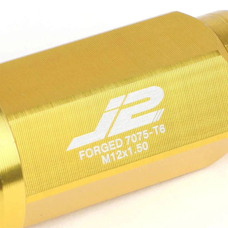 J2 Engineering Spiked Lug Nuts (M12 x 1.50) 20 Piece Open End and Spiked Cap Set - Black / Blue / Gold / Red / Silver - Image 13