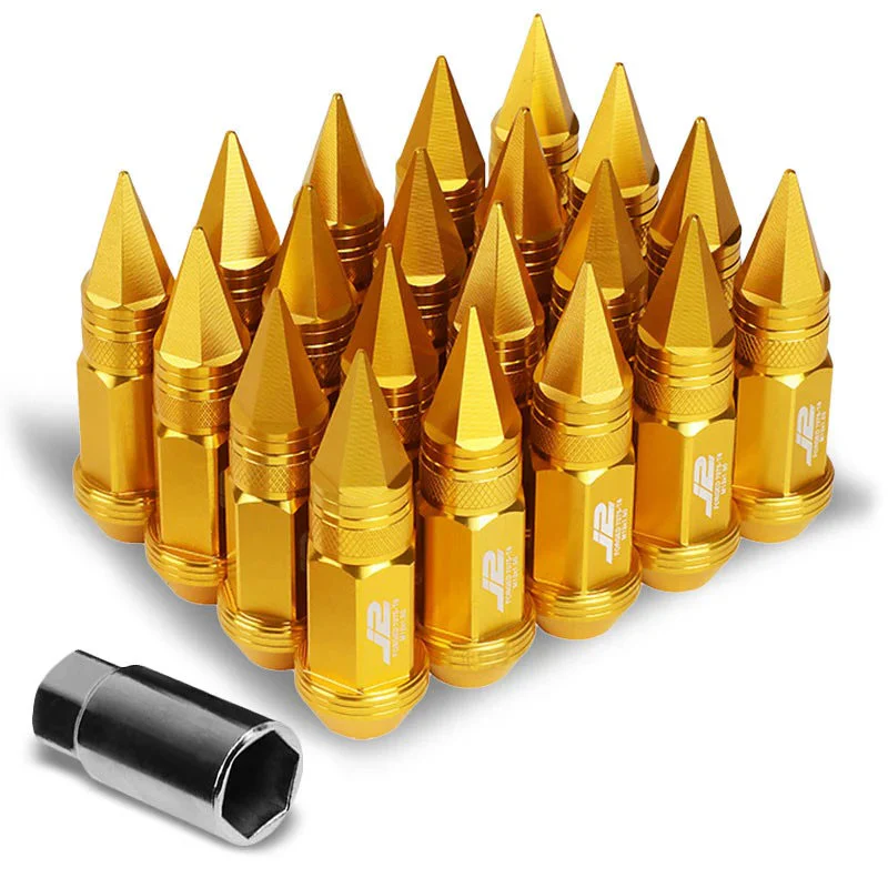 J2 Engineering Spiked Lug Nuts (M12 x 1.50) 20 Piece Open End and Spiked Cap Set - Black / Blue / Gold / Red / Silver - Image 36