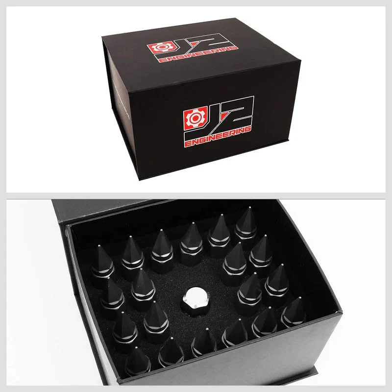 J2 Engineering Spiked Lug Nuts (M12 x 1.50) 20 Piece Open End and Spiked Cap Set - Black / Blue / Gold / Red / Silver - Image 52