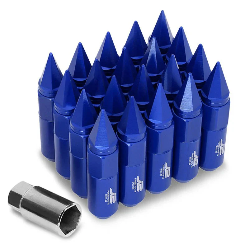 J2 Engineering Spiked Lug Nuts (M12 x 1.50) 20 Piece Open End and Spiked Cap Set - Black / Blue / Gold / Red / Silver - Image 56