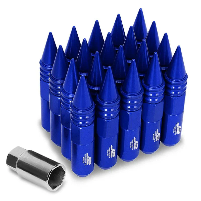 J2 Engineering Spiked Lug Nuts (M12 x 1.50) 20 Piece Open End and Spiked Cap Set - Black / Blue / Gold / Red / Silver - Image 81