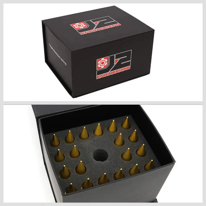 J2 Engineering Spiked Lug Nuts (M12 x 1.50) 20 Piece Open End and Spiked Cap Set - Black / Blue / Gold / Red / Silver - Image 87
