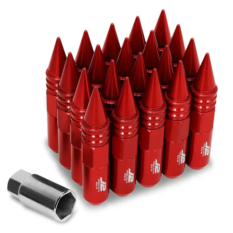 J2 Engineering Spiked Lug Nuts (M12 x 1.50) 20 Piece Open End and Spiked Cap Set - Black / Blue / Gold / Red / Silver - Image 91