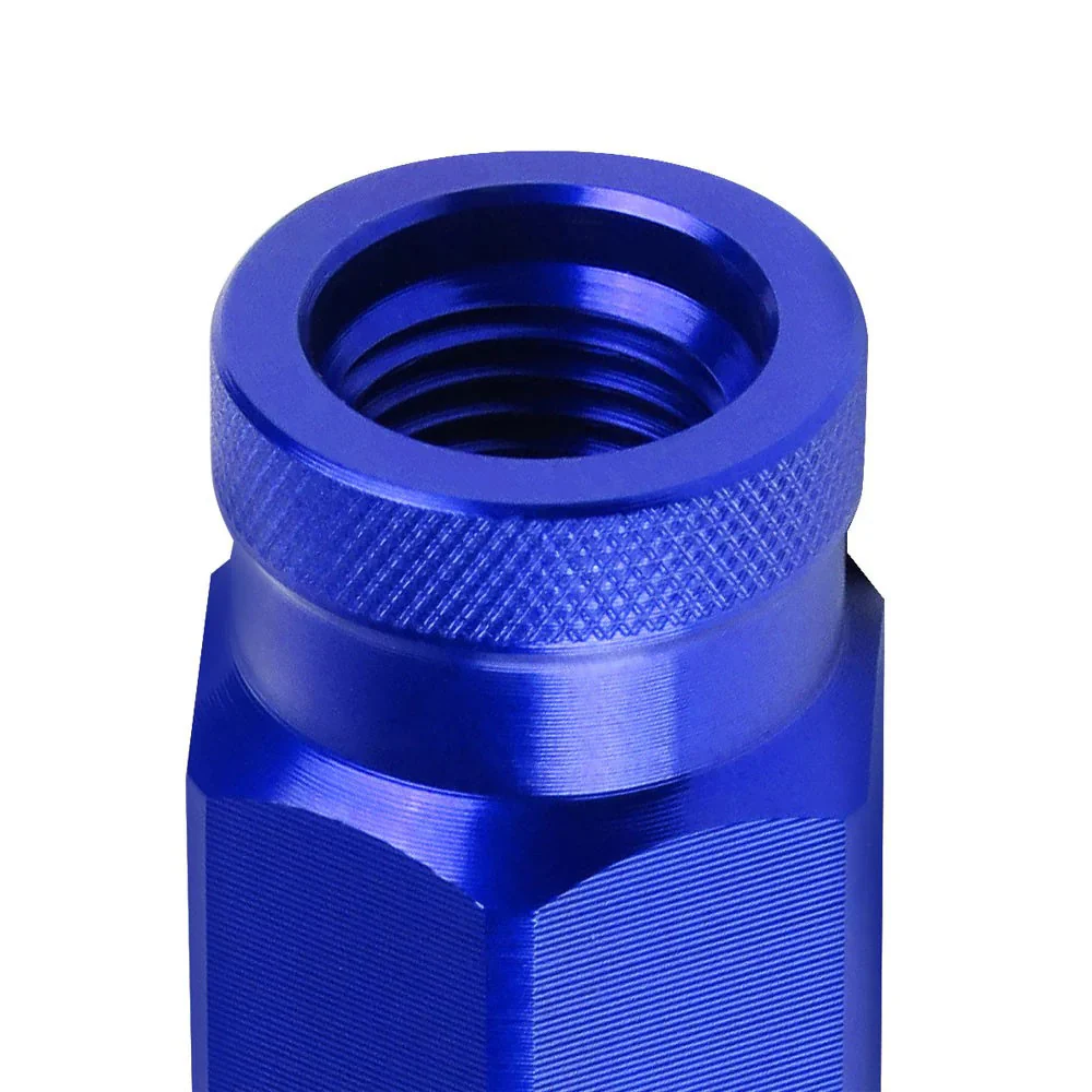 J2 Engineering Lug Nuts (M12 x 1.25) 20 Piece Set With Open Knurled End - Black / Blue / Red - Image 119