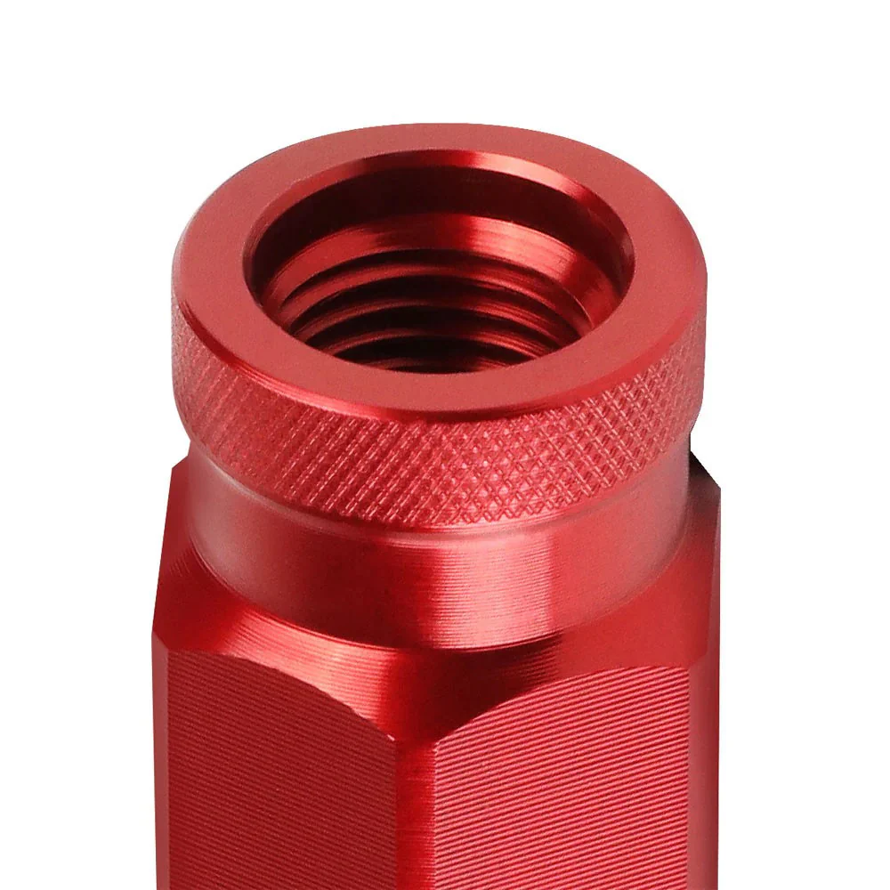 J2 Engineering Lug Nuts (M12 x 1.25) 20 Piece Set With Open Knurled End - Black / Blue / Red - Image 125