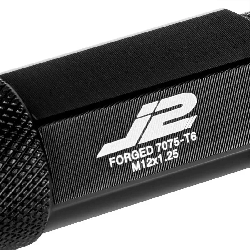 J2 Engineering Lug Nuts (M12 x 1.25) 20 Piece Set With Open Knurled End - Black / Blue / Red - Image 130
