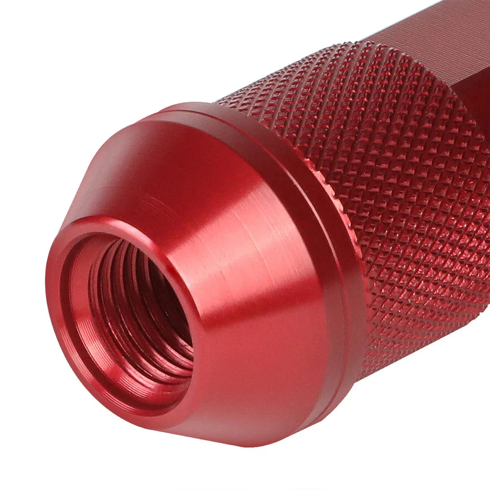 J2 Engineering Lug Nuts (M12 x 1.25) 20 Piece Set With Open Knurled End - Black / Blue / Red - Image 159