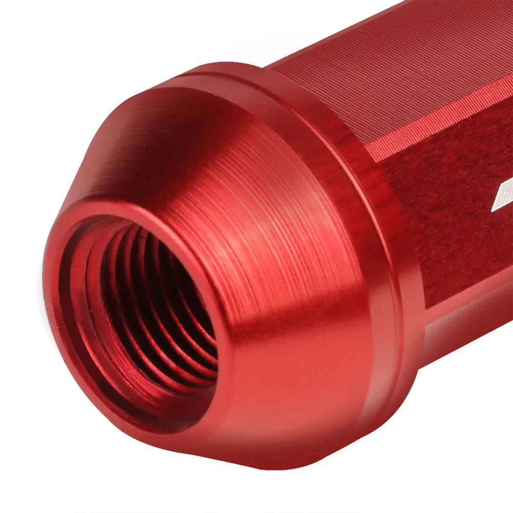 J2 Engineering Lug Nuts (M12 x 1.25) 20 Piece Set With Open Knurled End - Black / Blue / Red - Image 16