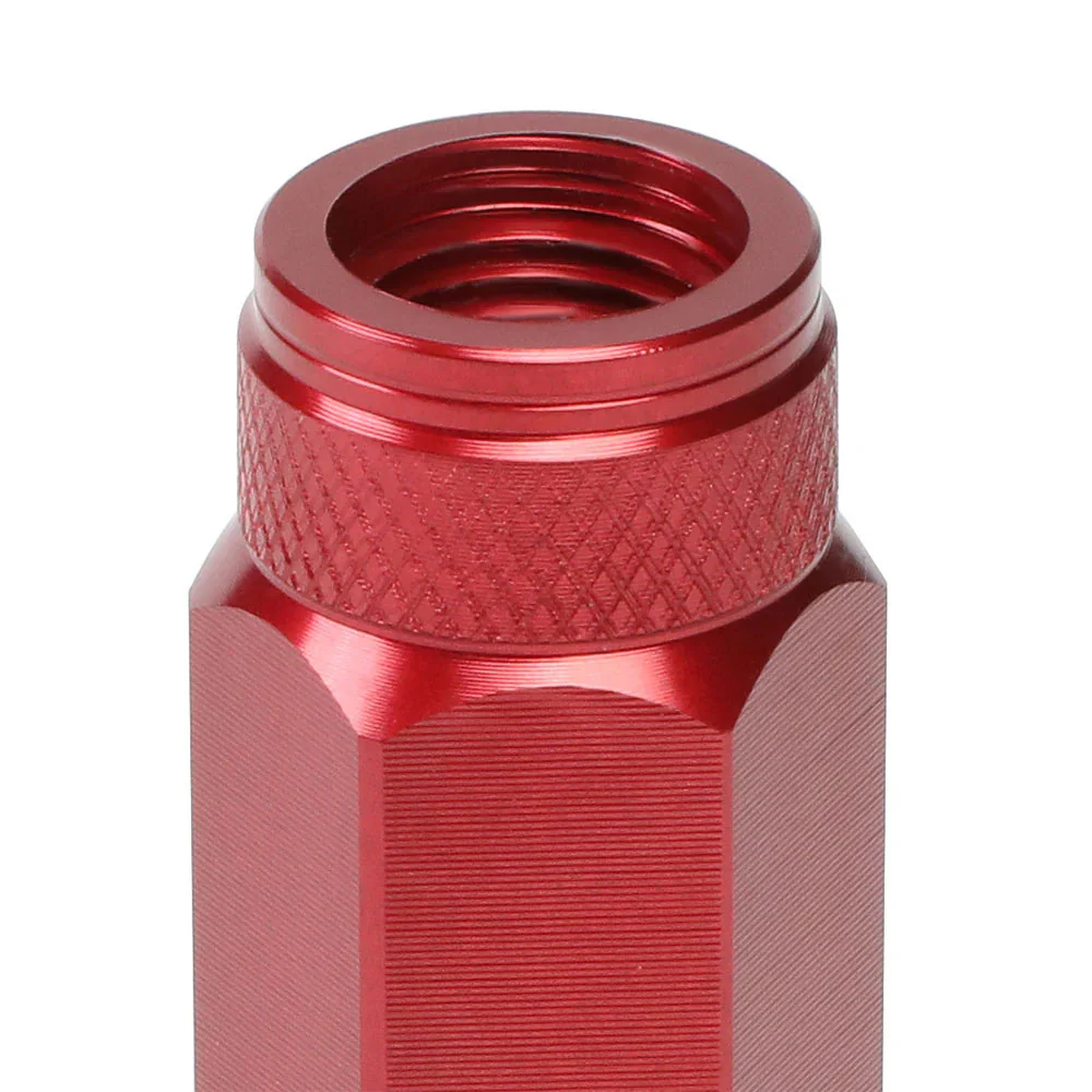 J2 Engineering Lug Nuts (M12 x 1.25) 20 Piece Set With Open Knurled End - Black / Blue / Red - Image 160