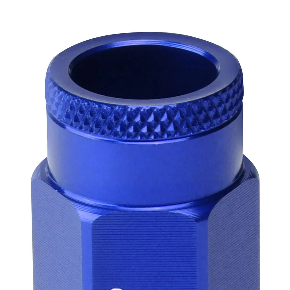 J2 Engineering Lug Nuts (M12 x 1.25) 20 Piece Set With Open Knurled End - Black / Blue / Red - Image 47