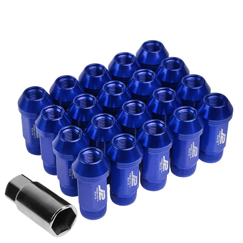 J2 Engineering Lug Nuts (M12 x 1.25) 20 Piece Set With Open Knurled End - Black / Blue / Red - Image 61