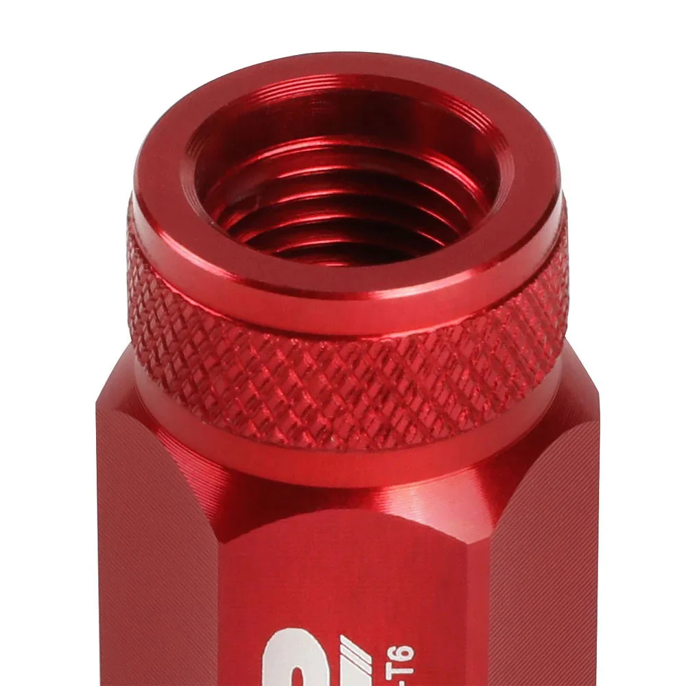 J2 Engineering Lug Nuts (M12 x 1.25) 20 Piece Set With Open Knurled End - Black / Blue / Red - Image 71
