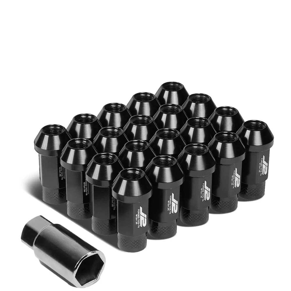 J2 Engineering Lug Nuts (M12 x 1.25) 20 Piece Set With Open Knurled End - Black / Blue / Red - Image 73