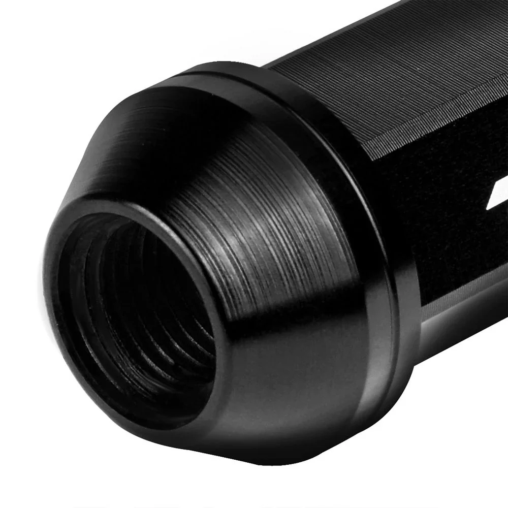 J2 Engineering Lug Nuts (M12 x 1.25) 20 Piece Set With Open Knurled End - Black / Blue / Red - Image 9