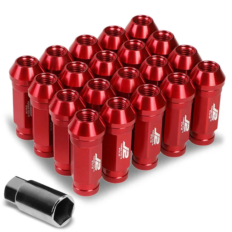 J2 Engineering Lug Nuts (M12 x 1.50) 20 Piece Set With Open Knurled or Smooth End - Black / Blue / Gold / Red / Silver - Image 115