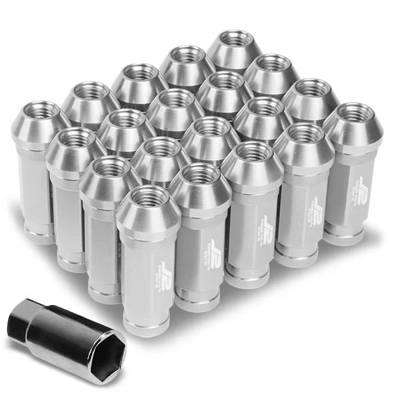 J2 Engineering Lug Nuts (M12 x 1.50) 20 Piece Set With Open Knurled or Smooth End - Black / Blue / Gold / Red / Silver - Image 118