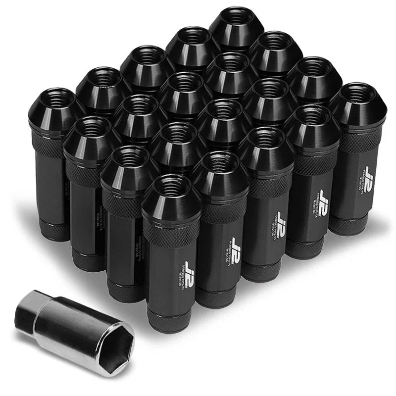 J2 Engineering Lug Nuts (M12 x 1.50) 20 Piece Set With Open Knurled or Smooth End - Black / Blue / Gold / Red / Silver - Image 136
