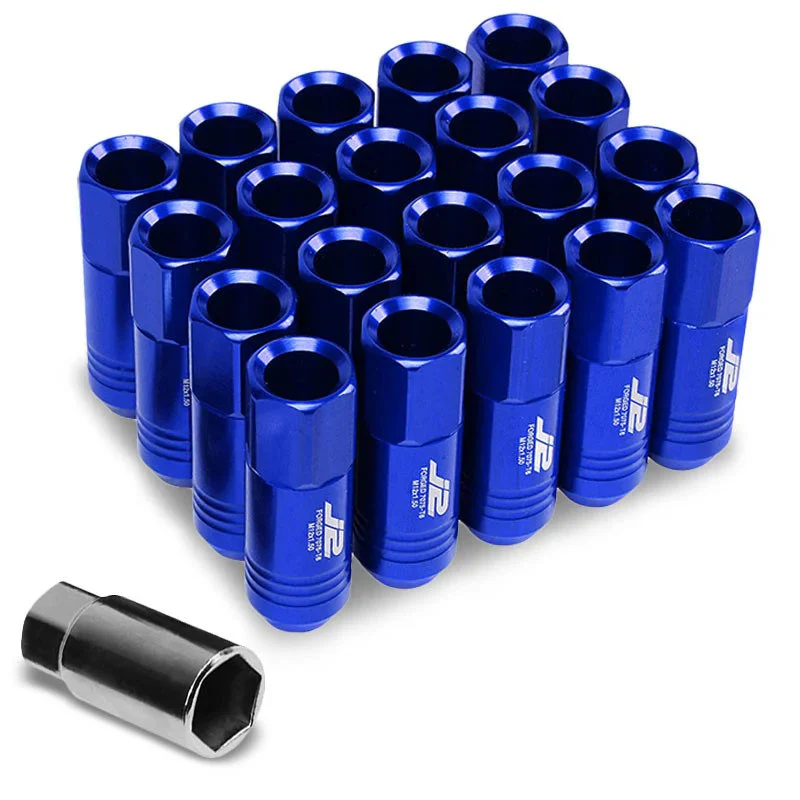 J2 Engineering Lug Nuts (M12 x 1.50) 20 Piece Set With Open Knurled or Smooth End - Black / Blue / Gold / Red / Silver - Image 94