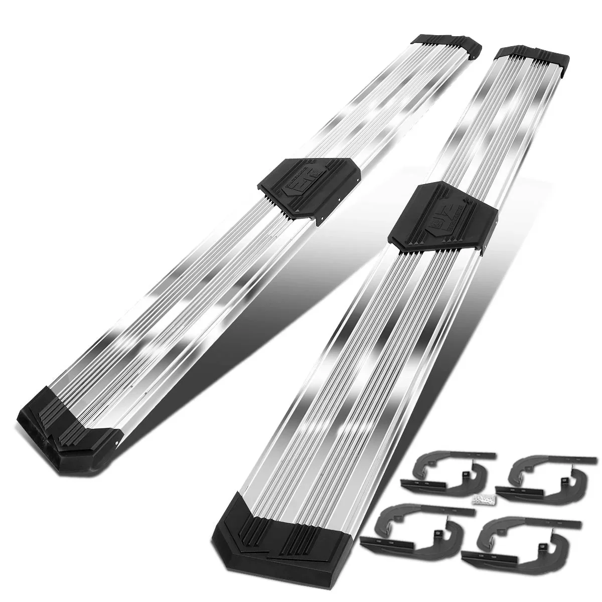 J2 Engineering Running Boards for Chevy Silverado / GMC Sierra (2019-2021) 10" Side Step Black or Chrome