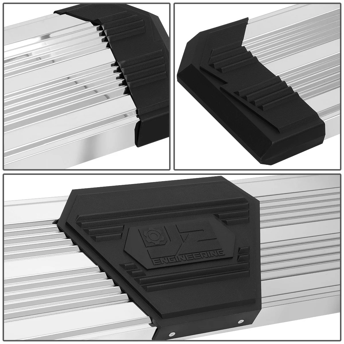 J2 Engineering Running Boards for Chevy Silverado / GMC Sierra (2019-2021) 10" Side Step Black or Chrome - Image 2