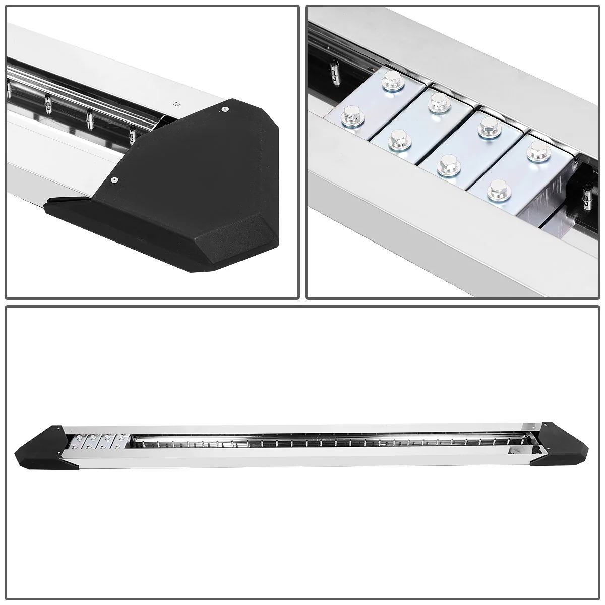J2 Engineering Running Boards for Ford F150 (2015-2022) 8" or 10" Non-slip Honeycomb or Nerf Style - Image 5