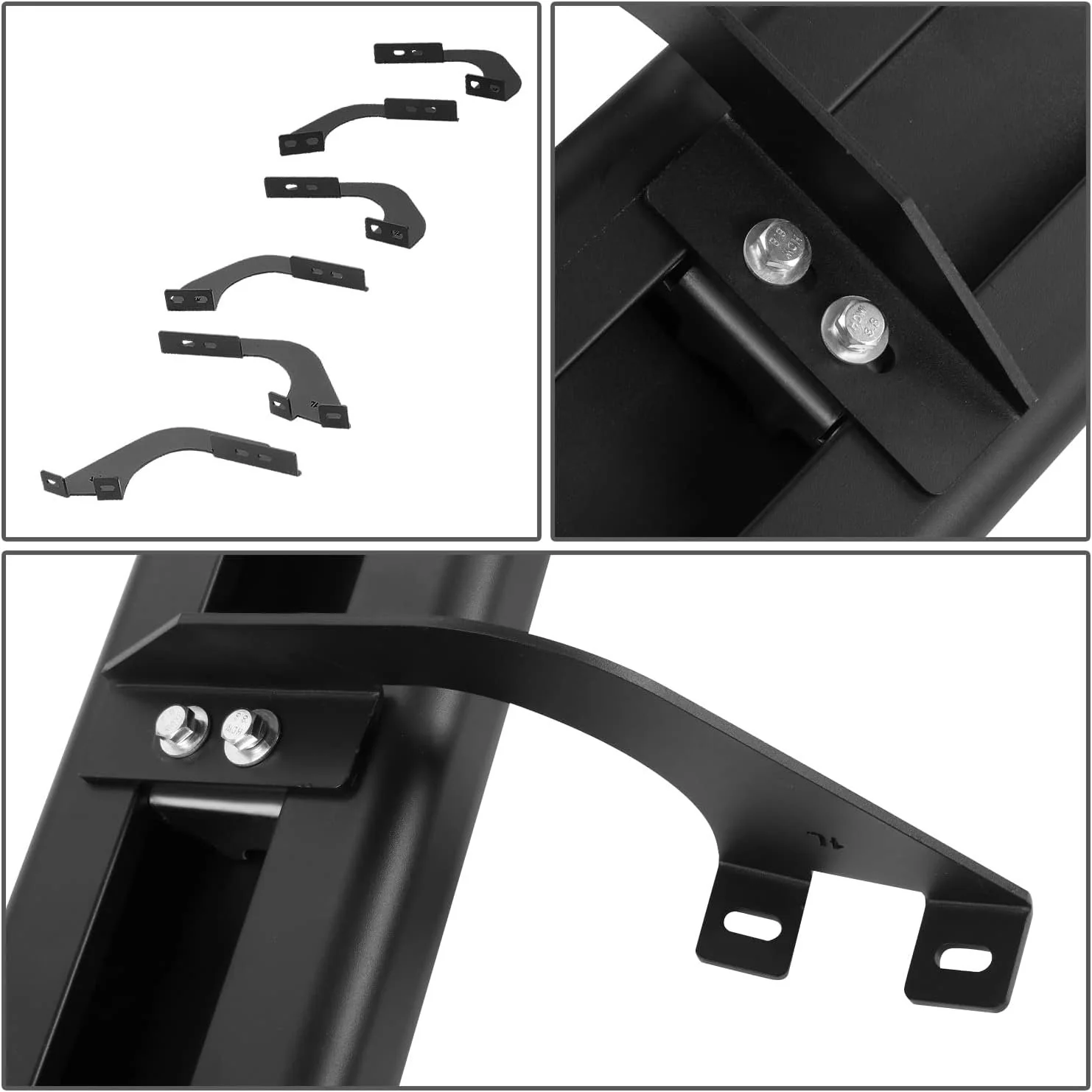 J2 Engineering Running Boards for Toyota Tacoma (2005-2022) 10" Black Perforated Style Side Step - Image 2