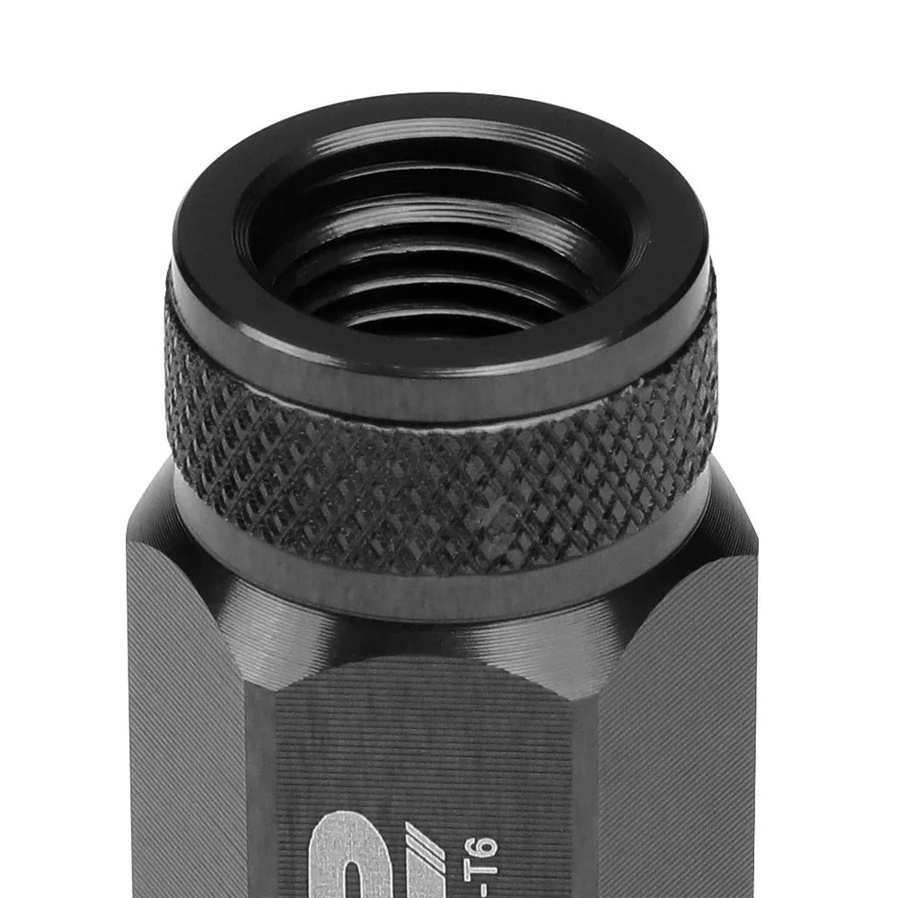 J2 Engineering Spiked Lug Nuts (M12 x 1.25) 20 Piece Set With Open Knurled End - Black / Blue / Red - Image 10