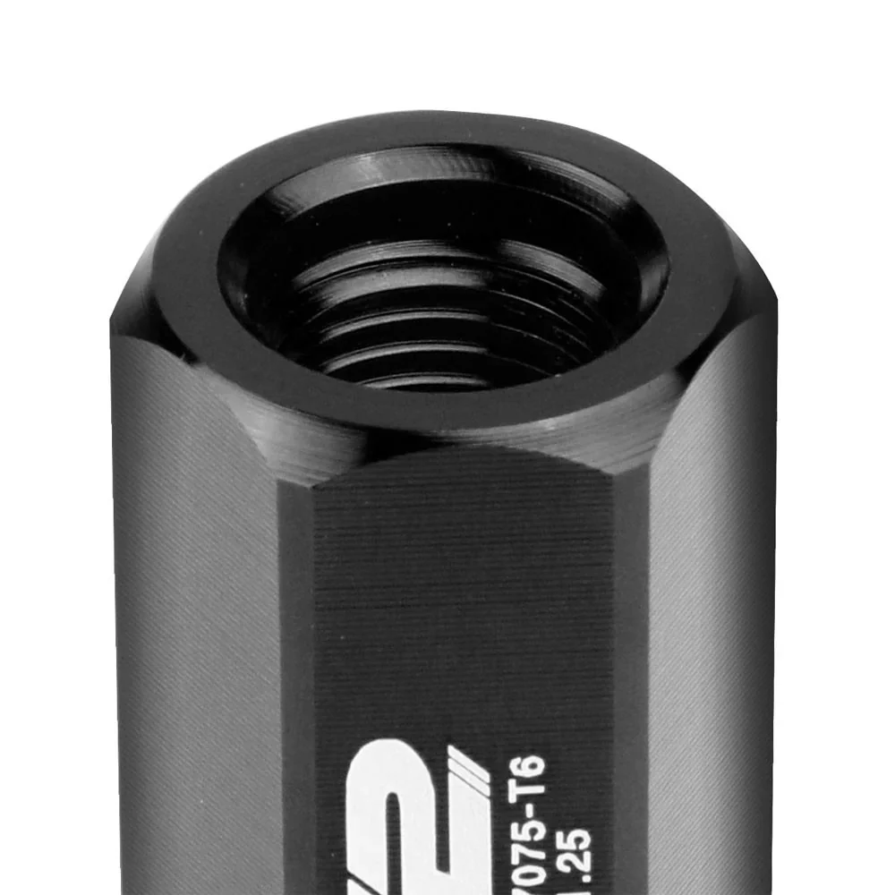 J2 Engineering Lug Nuts (M12 x 1.25) 20 Piece Set With Open End - Black / Blue / Red - Image 11