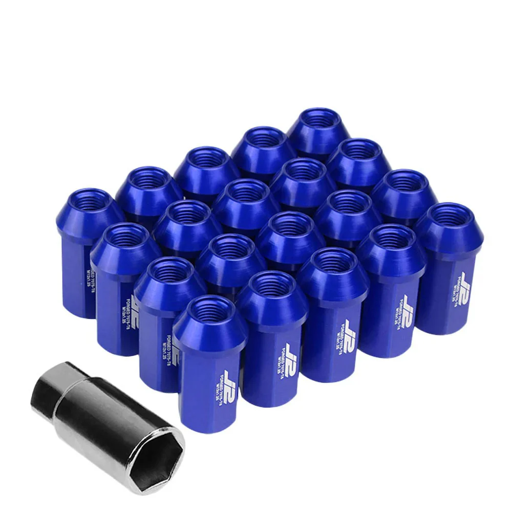 J2 Engineering Lug Nuts (M12 x 1.25) 20 Piece Set With Open End - Black / Blue / Red - Image 13