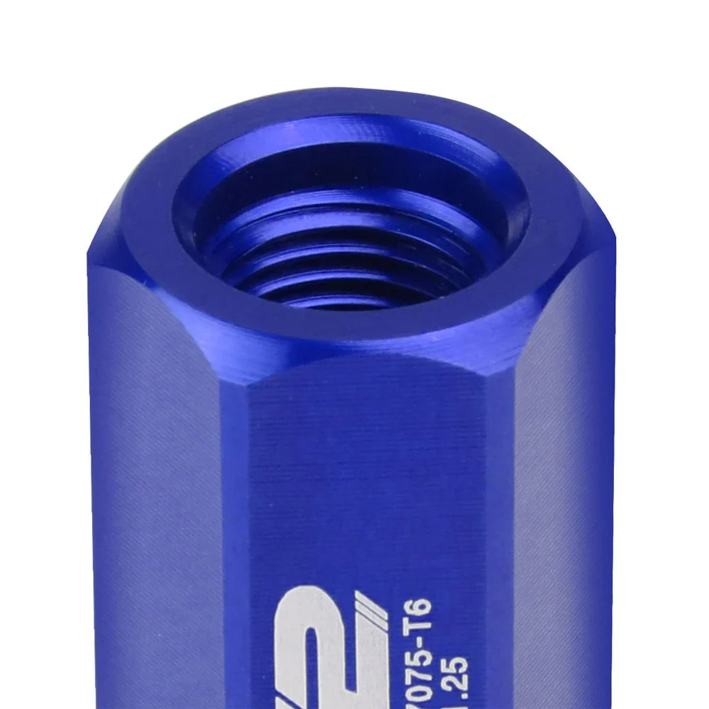J2 Engineering Lug Nuts (M12 x 1.25) 20 Piece Set With Open End - Black / Blue / Red - Image 17