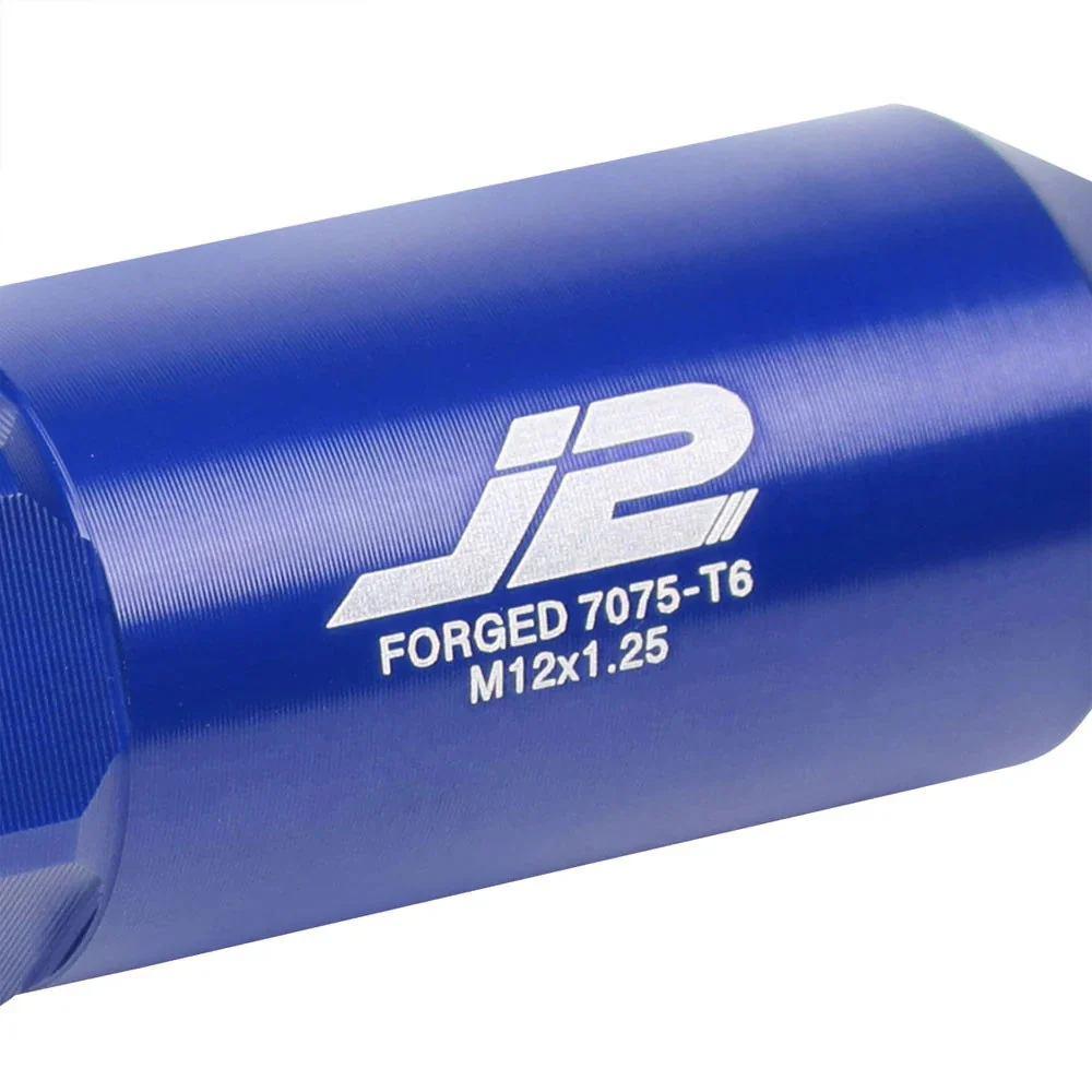 J2 Engineering Lug Nuts (M12 x 1.25) 20 Piece Set With Open End - Black / Blue / Red - Image 27