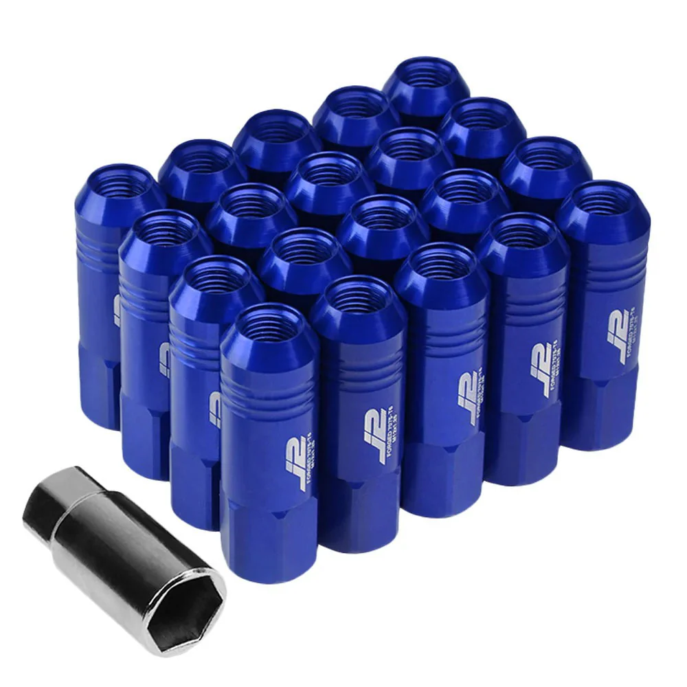 J2 Engineering Lug Nuts (M12 x 1.25) 20 Piece Set With Open End - Black / Blue / Red - Image 42