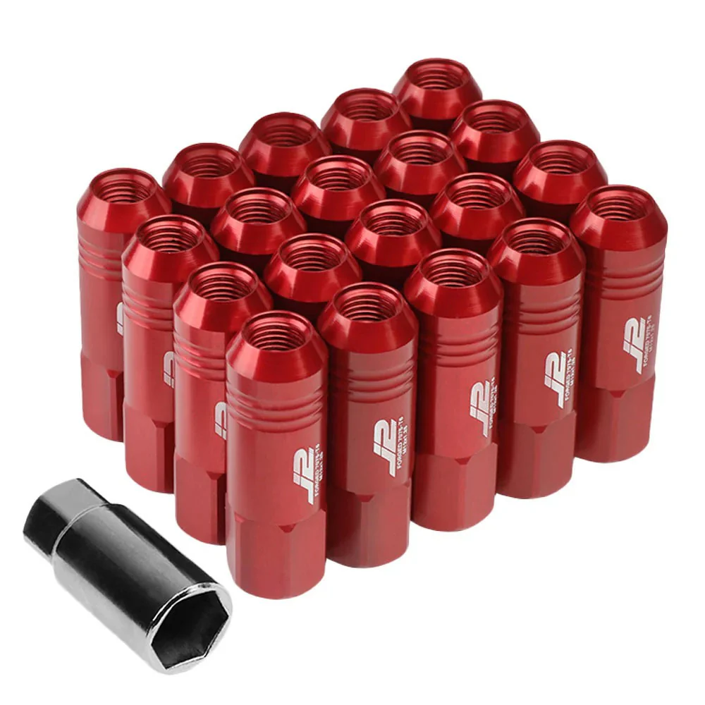 J2 Engineering Lug Nuts (M12 x 1.25) 20 Piece Set With Open End - Black / Blue / Red - Image 48