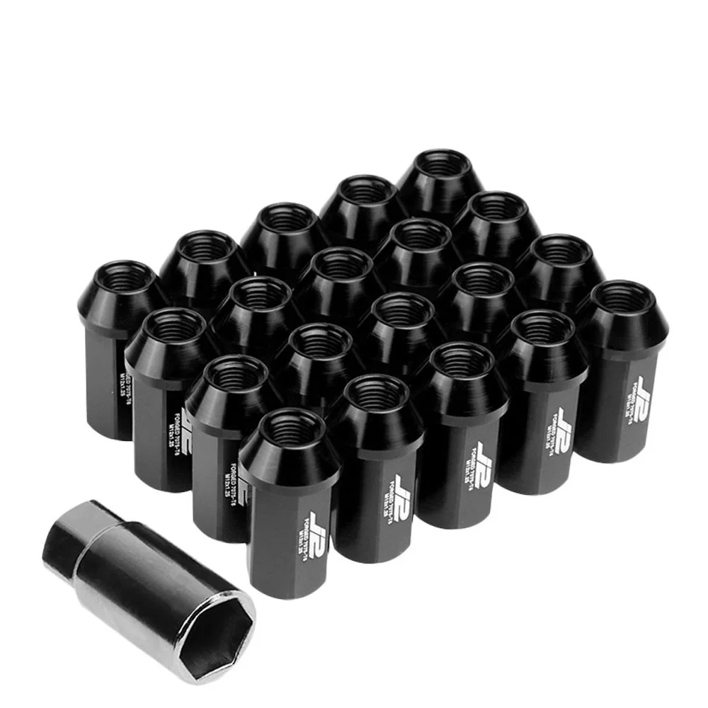 J2 Engineering Lug Nuts (M12 x 1.25) 20 Piece Set With Open End - Black / Blue / Red - Image 7
