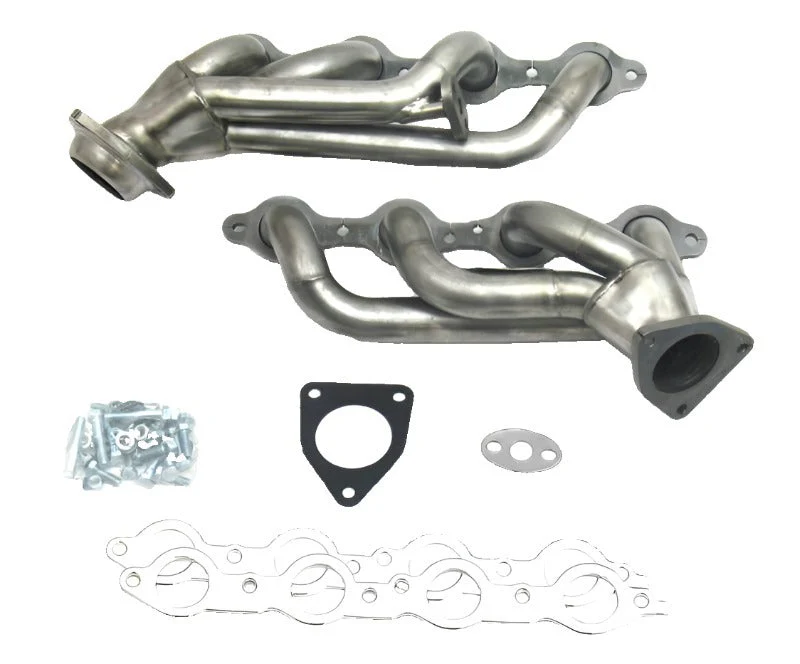 JBA Shorty Headers Chevy Tahoe 4.8L/5.3L (99-01) CARB/Smog Legal 1 5/8" - Stainless Steel Raw Finish - 1850SJS