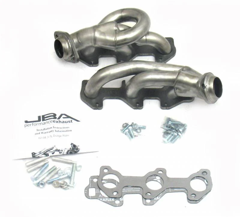 JBA Shorty Headers Dodge Ram 1500 3.7L V6 (02-08) CARB/Smog Legal 1 1/2" - Stainless Steel - 1931S