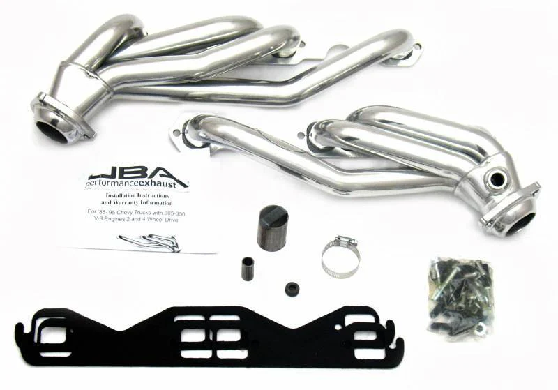 JBA Shorty Headers for Chevy Blazer V8 (1992-1994) CARB/Smog Legal 1 1/2" Metallic or Titanium Ceramic